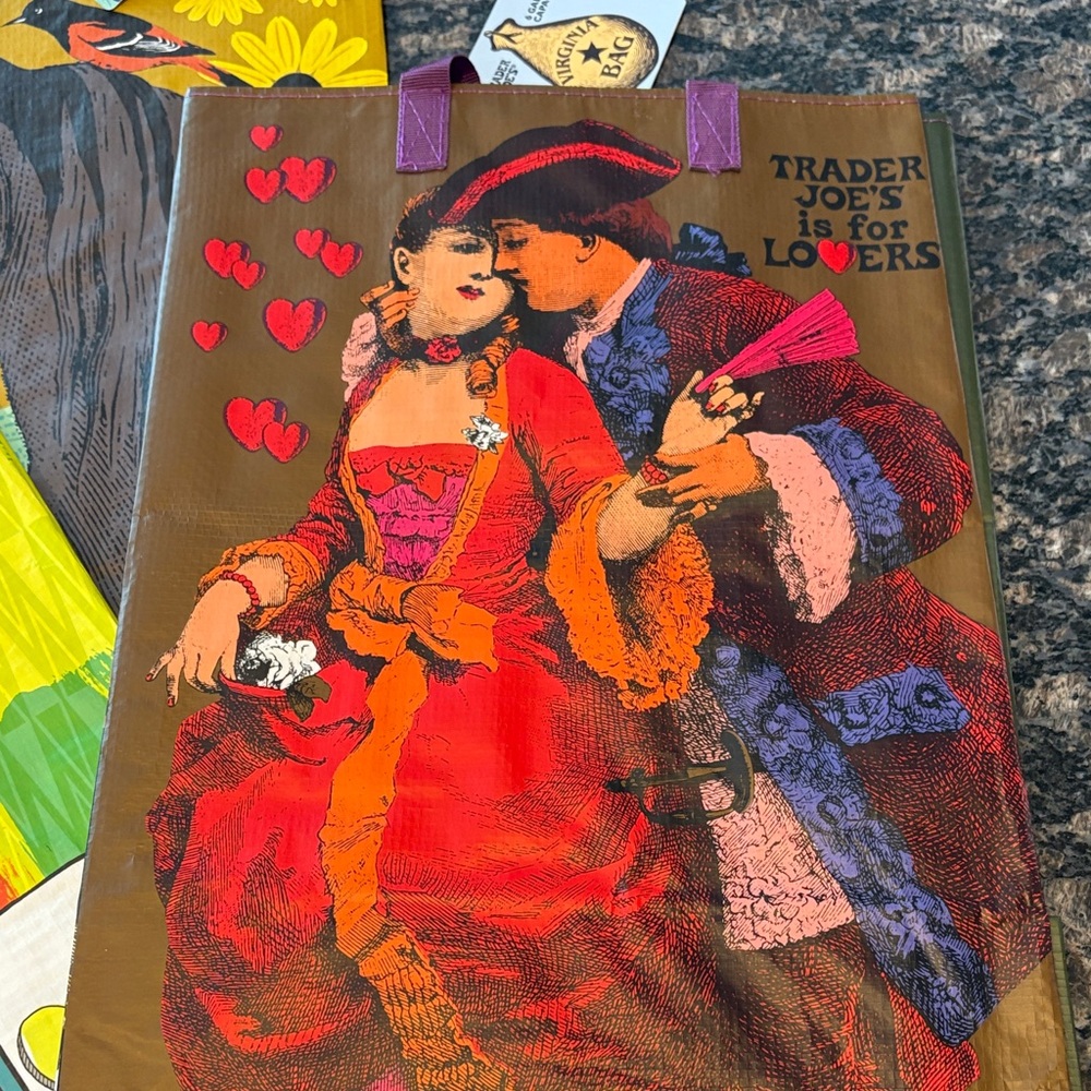 Trader Joe's New Jersey Maryland and Virginia Reusable Grocery Bag bnwt - Picture 5 of 7